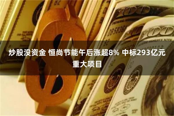 炒股没资金 恒尚节能午后涨超8% 中标293亿元重大项目